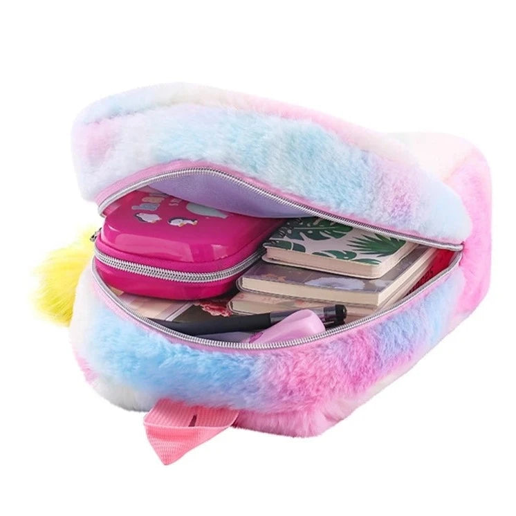 Kids Unicorn Backpack - Durable PU with Zipper Closure