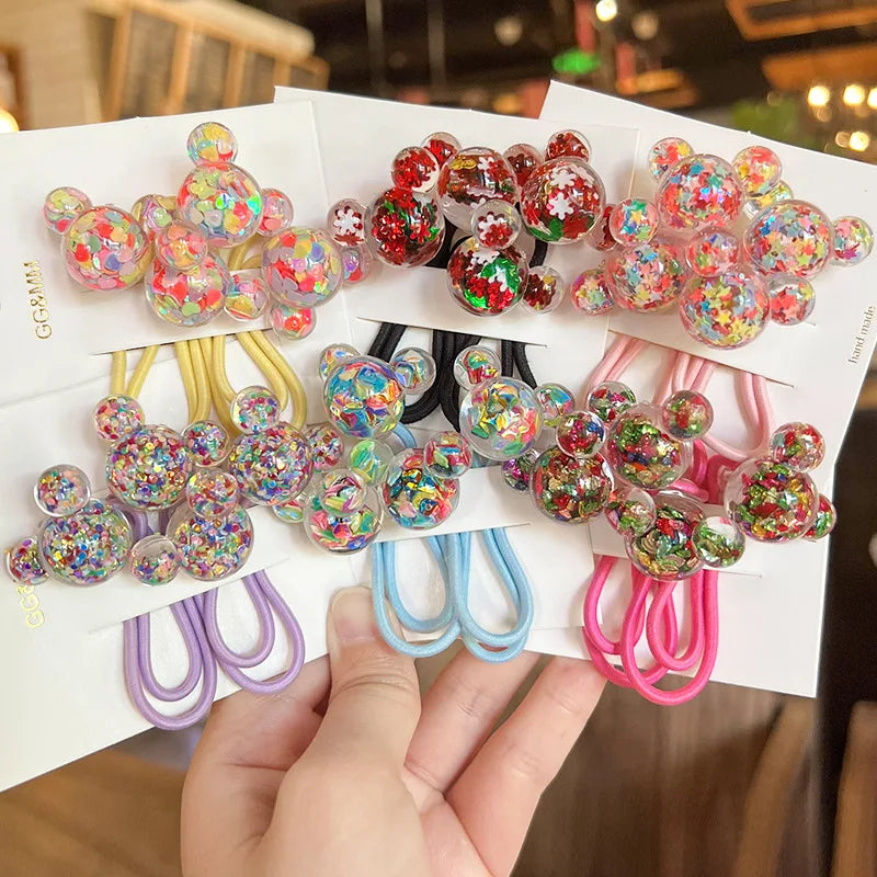 Confetti Bow Hair Ties