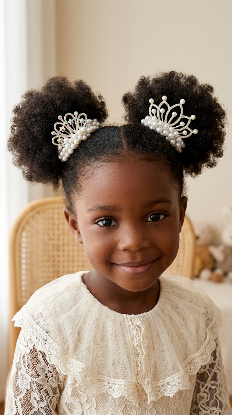 Princess Crown Pearl Hair Ties